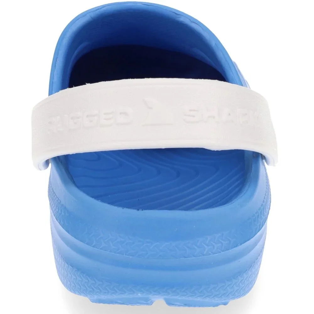 Rugged Shark Men's Clogs SIZE 10 Azure Blue Sandals Waterproof Floatable NEW